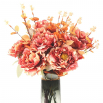 2 kimpu Kunstpojengid Lilled V&otilde;ltspojengid Lilled rahalehtedega Kunstpojengililled peokodu pulmalaua kaunistamiseks sinine