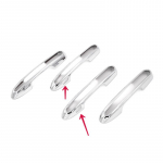 Toyota RAV4 RAV 4 XA50 s&uuml;sinikkiust auto ukse k&auml;epideme kausi kaane jaoks m&otilde;eldud dekoratiivkleebise stiil silver 2 sensors