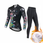 Talvine fliis ratsutamiss&auml;rk Jalgrattar&otilde;ivaste komplekt Hoia soojas Naiste pikkade varrukatega rattariiete &uuml;likond S