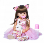 K&otilde;ik silikoonsimulatsioon Reborn Dolls Beebi laste m&auml;nguasjad Riided saab vahetada Nukum&auml;nguasjad Armas beebinukk