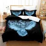 3D Printimine &Ouml;&ouml;kull voodipesu komplekt Mikrofiibrist tekikott Padjap&uuml;&uuml;r 2/3 t&uuml;kki AU/DE/ES/EU Super King Pehme lukuga kodutekstiil Baby 100x135cm