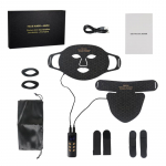 Skin Care 4 Color Facial Led Light Mask kortsudevastane naha noorendamine fotonteraapia iluseadmed valgendamine must