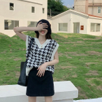 Pullover Vest Naiste V&auml;lisriided Kootud Vest kampsun 2023 Spring Lose Korean Edition Outwear V-kaelusega kampsun Tank Top Naiste mantel One Size must
