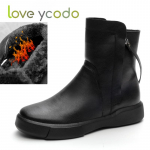 Naiste s&uuml;gis- ja talvised naturaalsest nahast suured keskmise s&auml;&auml;rega saapad, t&uuml;drukud, tudengid, moes mugavad lamedad nahast saapad 36 must