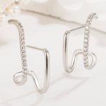 ANENJERY Geomeetrilise ebakorrap&auml;rasusega tsirkoonist k&otilde;rvar&otilde;ngad naistele Naistele m&otilde;eldud loomingulised k&otilde;rvar&otilde;ngad naistele ehted kingitused