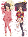 2WAY Megumin Dakimakura Anime padjakate Kallistav keha padjap&uuml;&uuml;r Kahepoolne Otaku voodipesu padjakatted dekoratiivne padi 40x120cm Peach Skin
