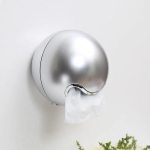 Kuldne paberihoidik Seinale paigaldatav tualetthari plastikust Creative tualettpaberi kast P&otilde;hjamaade pr&uuml;gikast pr&uuml;gikastid Vannitoa tarvikud Silver paper holder white