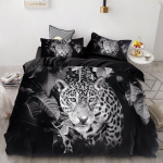 3TK Wolf Tiger Lion Animal Pattern voodipesu komplektid Kodu Voodiriided Super King Cover Padjap&uuml;&uuml;r Lohjaja Tekstiil voodipesu komplekt EU Single 135x200cm