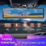 Auto DVR peegel / autosalvesti, WiFi, GPS-navigatsioon, 2 kaamerat, GPS-radari funktsiooniga None