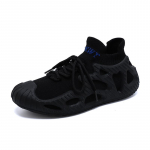 Naiste kingad Uued suured naiste kingad hingavad lendavad kootud sokid vabaajajalatsid Korea versioon Mood Mitmek&uuml;lgsed jooksutossud 41 must