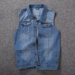 Suures suuruses 8XL 7XL 6XL 5XLCotton teksad varrukateta jope vest Meeste teksap&uuml;kste vest M