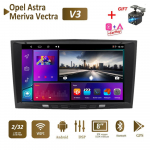 8-tolline autoraadio Android jaoks Opel para Astra Meriva Vectra Antara Zafira Corsa 2 DIN Multimeedia Carplay GPS 2+32GB 2+32GB must