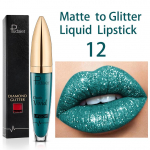 Matte Glitter vedelad huulepulgad Teemant l&auml;ikiv huulel&auml;ige veekindel kauakestev p&auml;rl huulel&auml;ige naiste huuletoon meik Maquillaje 12