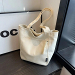 Juhuslik minimalistlik &otilde;lakott, suure mahutavusega ni&scaron;&scaron; soliidne k&auml;ekott Kvaliteetne preppy stiilis pendelr&auml;nne mitmek&uuml;lgne l&otilde;uendist kott pruun