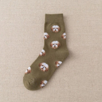 Armas multikas koer naiste sokk Kwaii Korea Harajuku Naljakas dalmaatsia koer Malzis Teddy Pomeranian Long Sox Skarpetki Chaussette Meias