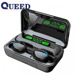 Juhtmeta Bluetooth-peakomplekt Double Ear 5.0 Mini Movement In Earplug Veekindel peakomplekt must