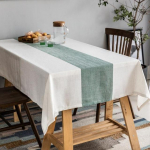Uus ruudukujuline s&ouml;&ouml;gilaualina ristk&uuml;likukujuline laudlina pulmapeoks Puuvillane linane k&auml;ter&auml;tid K&ouml;&ouml;gilaua kate Kodukaunistus 90x90 cm sinine