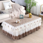 Puuvillane pol&uuml;ester pitsist laudlina ristk&uuml;lik kodu kohvi-tee laud seelik pulmapeo sisekujundus lauakate s&ouml;&ouml;gilaudlina jaoks 50x100x40cm 1pcs
