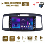icreative 2 Din Androidi autoraadio multimeediumivideopleier Toyota Allion Premio T240 2001-2007 jaoks koos nupunupuga WiFi 1+16GB 1+16GB