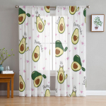 Armsad avokaado- ja s&uuml;damekujulised t&uuml;llkardinad elutoa kaunistamiseks, moodsad loorkardinad, sifonkardinad magamistuppa, &otilde;huline voaal 135W x 114H(cm)