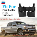 Mudflaps For Ford Raptor F150 ord Pickup Raptor F-150 Mudguards Splash Guard Fender Mud Flap Car Fenders Accessories 4Pcs 15-20 black