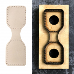 Puidust kotti rihma l&otilde;ikamine nahka Width 40mm