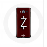 &Uuml;mbris Samsung Galaxy J7 Ozark Season 4 Logo Z jaoks, valge punane taust