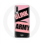 Coque pour Samsung Galaxy A50 BTS ARMY Et Blackpink Blink Rose Noir