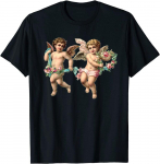 Angelic Vintage Cherub Design v&otilde;luv Baby Angels Unisex T-s&auml;rk S