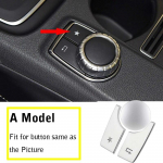3pcs/set For Mercedes Benz A B Class CLA GLA W176 W246 C117 W117 X156 Car Multimedia Multimedia function Button Cover Sticker Style A