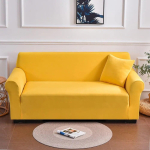 1/2/3/4 Veekindlad Elastsed Nurgadiivani Katteistmed &Uuml;hev&auml;rviline Diivanikate Pol&uuml;ester L-kujuline Diivanikate Lemmikloomadele ja Lastele S (90-140CM) yellow