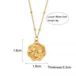 18K kullatud roostevabast terasest romantiline magus valatud Sakura kaelakee, kirsi&otilde;itega lilledega kaelakeed naistele Sakura Necklace-