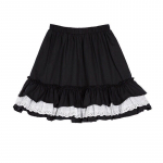 WTEMPO Kawaii Lace Lolita seelikud Naistele Harajuku Vintage volangidega lapitehnika elastne v&ouml;&ouml;koht Miniseelikud Pehmed t&uuml;drukute Jaapani t&auml;navar&otilde;ivad One Size