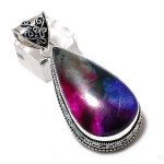 Natural Multi Labradorite Gemstone 925 Sterling Silver Pendant 2.36 f3d65