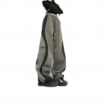 Y2K Line Disainiga p&uuml;ksid naiste n&ouml;&ouml;ritaskud laia s&auml;&auml;rega &scaron;ikkad punkp&uuml;ksid kottis triibulised spordip&uuml;ksid, langevarjuga jooksup&uuml;ksid S hall