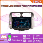 Android Carplay autoraadio Multimidia videopleier Navigatsiooni-GPS Toyota Land Cruiser Prado 150 2009-2013 2din peakomplekt 4+64GB 4+64GB