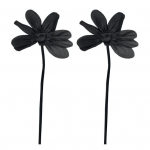 1 paar organza kangast pross 3D lilleline lint pross DIY kleit top jakk Kaunistus pulmapeo ehted aksessuaar must