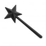 Soola- ja pipraloksuti 3 auguga korduvt&auml;idetav maitseaine Spice Star Fairy Stick k&auml;eshoitav Pentagrami maitseainedosaator k&ouml;&ouml;gividinad must