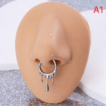 1 tk Kirurgilisest terasest nahkhiire vaheseina augustamine hingedega segmendiga ninar&otilde;ngas vaheseina klikija k&otilde;hre Tragus Clicker keha augustamise ehted as the picture