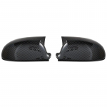 2tk must VW GOLF 5 V MK5 GTI Jetta Passat B5.5 B6 EOS Sharan jaoks Superb k&uuml;lgtiib tahavaatepeegli katte asenduskorgid kest Carbon fiber pattern