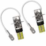 2-osaline H3 24 led pirn Super Bright H1 4014smd auto udutuled s&otilde;idu p&auml;evas&otilde;idu laterna auto pirnid Dc 12v 6500k auto H3 valge tuli