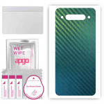 apgo Protective Skin Sticker for the back compatible with ZTE nubia Z20, Wrap Film, Foil, Vinyl - Pattern Carbon Chameleon CAKA1