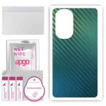 apgo Protective Skin Sticker for the back compatible with Motorola Edge 30 Pro, Wrap Film, Foil, Vinyl - Pattern Carbon Chameleon CAKA1