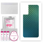 apgo Protective Skin Sticker for the back compatible with TCL 40 SE, Wrap Film, Foil, Vinyl - Pattern Carbon Chameleon CAKA1