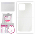 apgo Protective Skin Sticker for the back compatible with Apple iPhone 13 Pro Max, Wrap Film, Foil, Vinyl - Pattern Matte Transparent