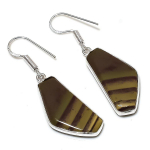 Natural Dragon Jasper Gemstone Handmade 925 Sterling Silver Earring 1.77 y6t45