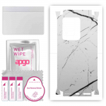 apgo Protective Skin Sticker for the back+sides compatible with Vivo V25 Pro 5G, Full Wrap Film, Foil, Vinyl - Pattern White Marble