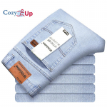Cozy Up meeste kitsa l&otilde;ikega mugavad venivad teksad (Varem Goodthreads) 28 sinine