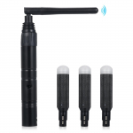 DMX512 2.4G ISM juhtmevaba saatja + vastuv&otilde;tjad sisseehitatud laetavate akudega pikk n&auml;htavus 3 Receivers & EU Plug must