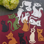 Loomakassi metallist l&otilde;ikevormid isetegemise jaoks K&auml;sitsi valmistatud matriitsid &Scaron;abloonid Dekoratiivsed paberist kaardid, stantside valmistamine, reljeef dies